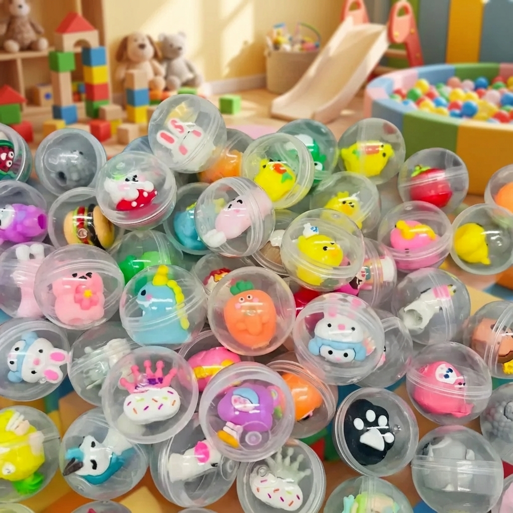 Party Favor Bag - 30 Pcs 32mm Transparent Eggshell Mixed