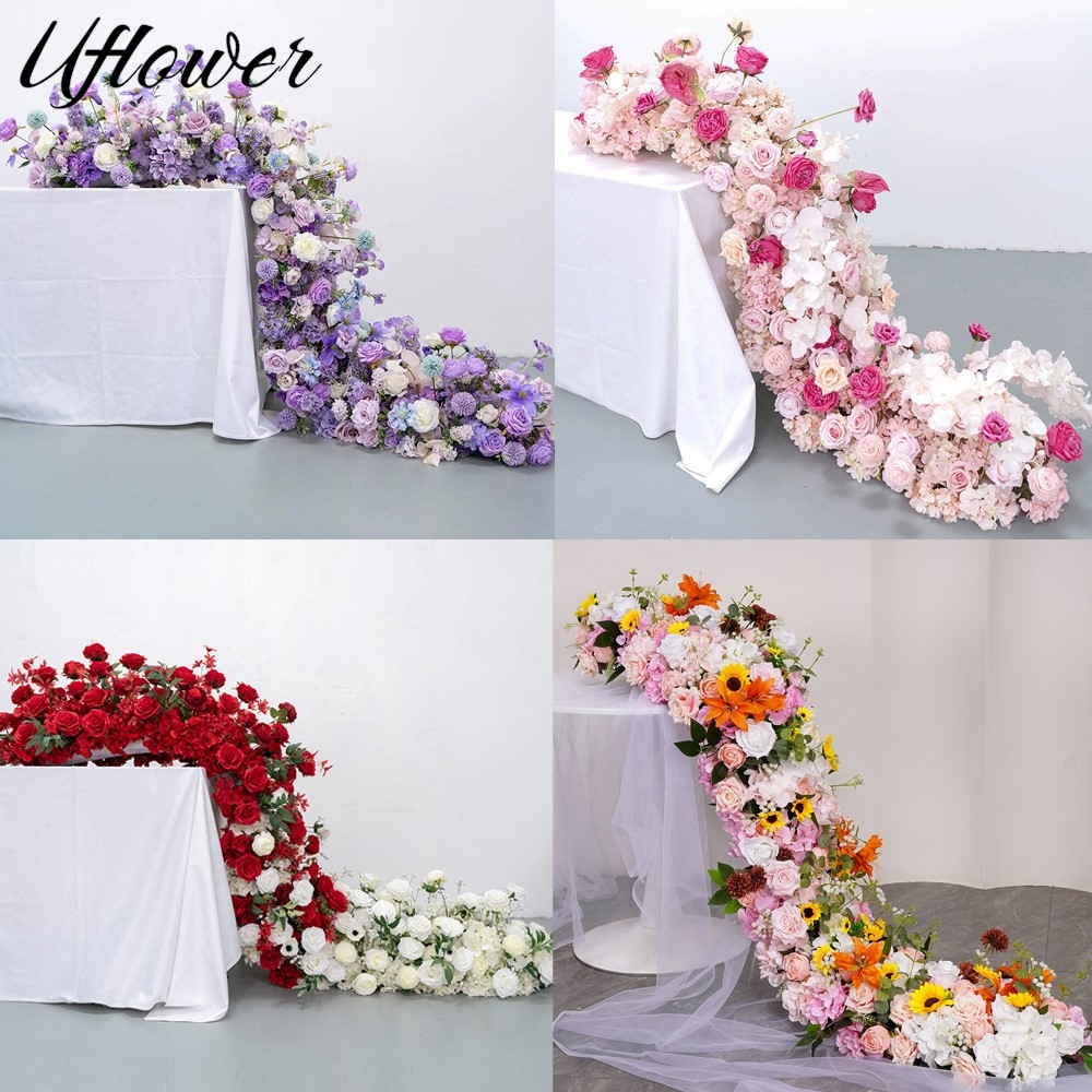 Flower Wall Panel - Uflower 200cm Luxury Rose Artificial Flower