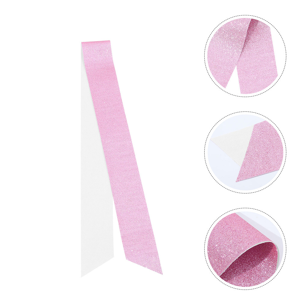 Birthday Sash Glitter - 3Pcs Blank Glitter Shoulder Sash DIY