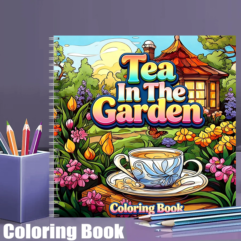 Event Supplies - Tea In The Gardens Coloring Book