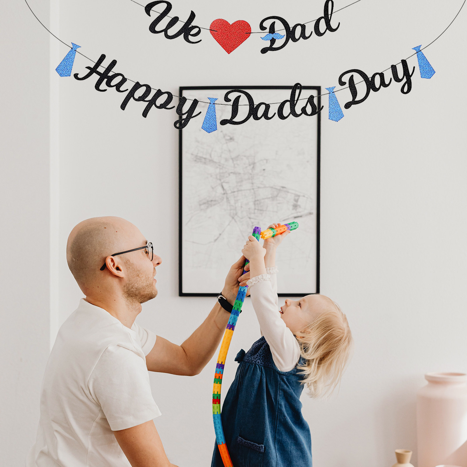 1Set Father's Day Decorations  - đánh giá và giá Dessert Table Backdrop