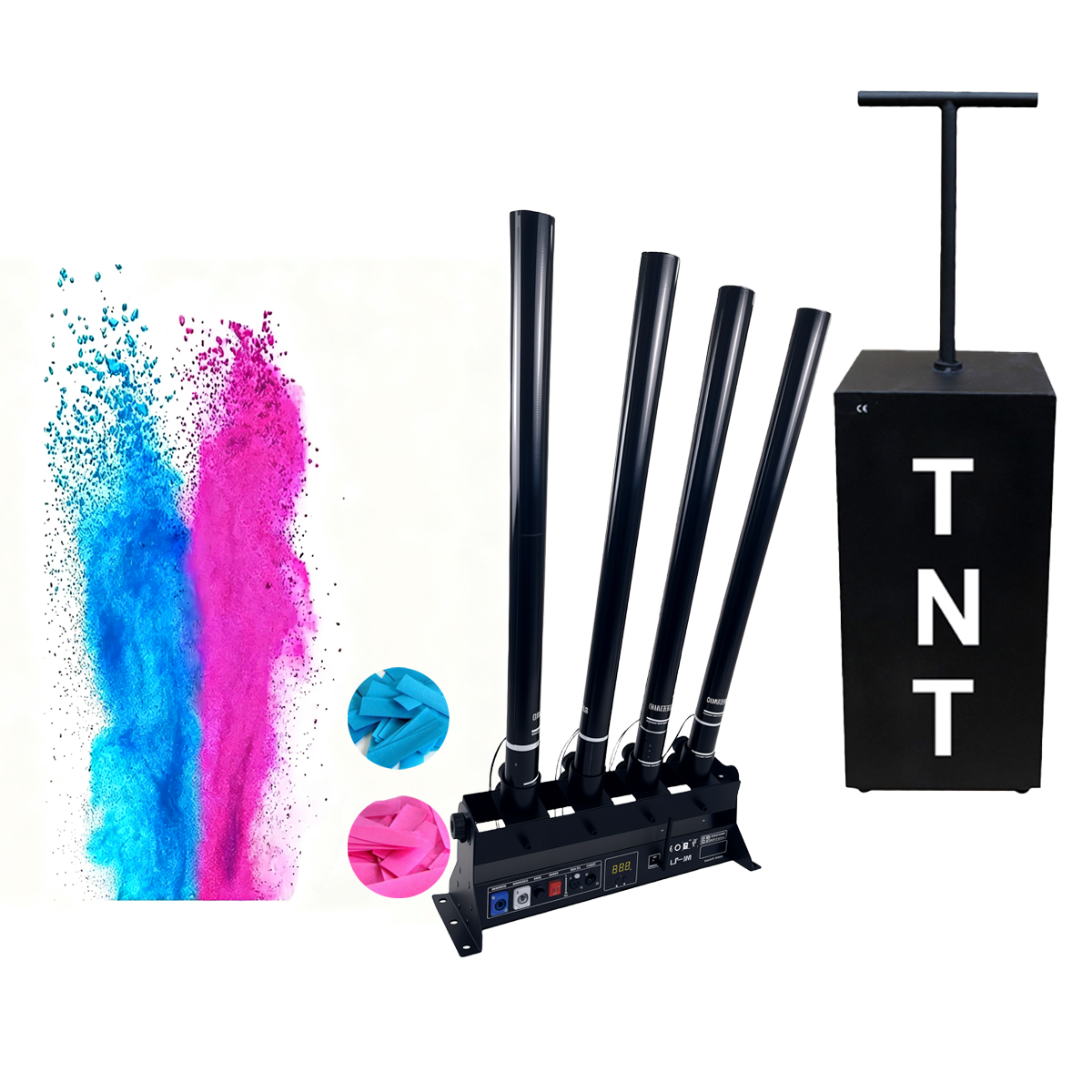Electric Gender Reveal Smoke B - đánh giá và giá Confetti Cannon Tube