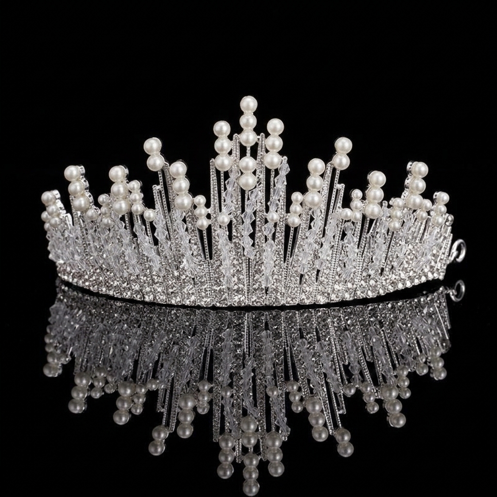 Bridal Pearl Crown Headpiece E - đánh giá và giá Event & Party Supply