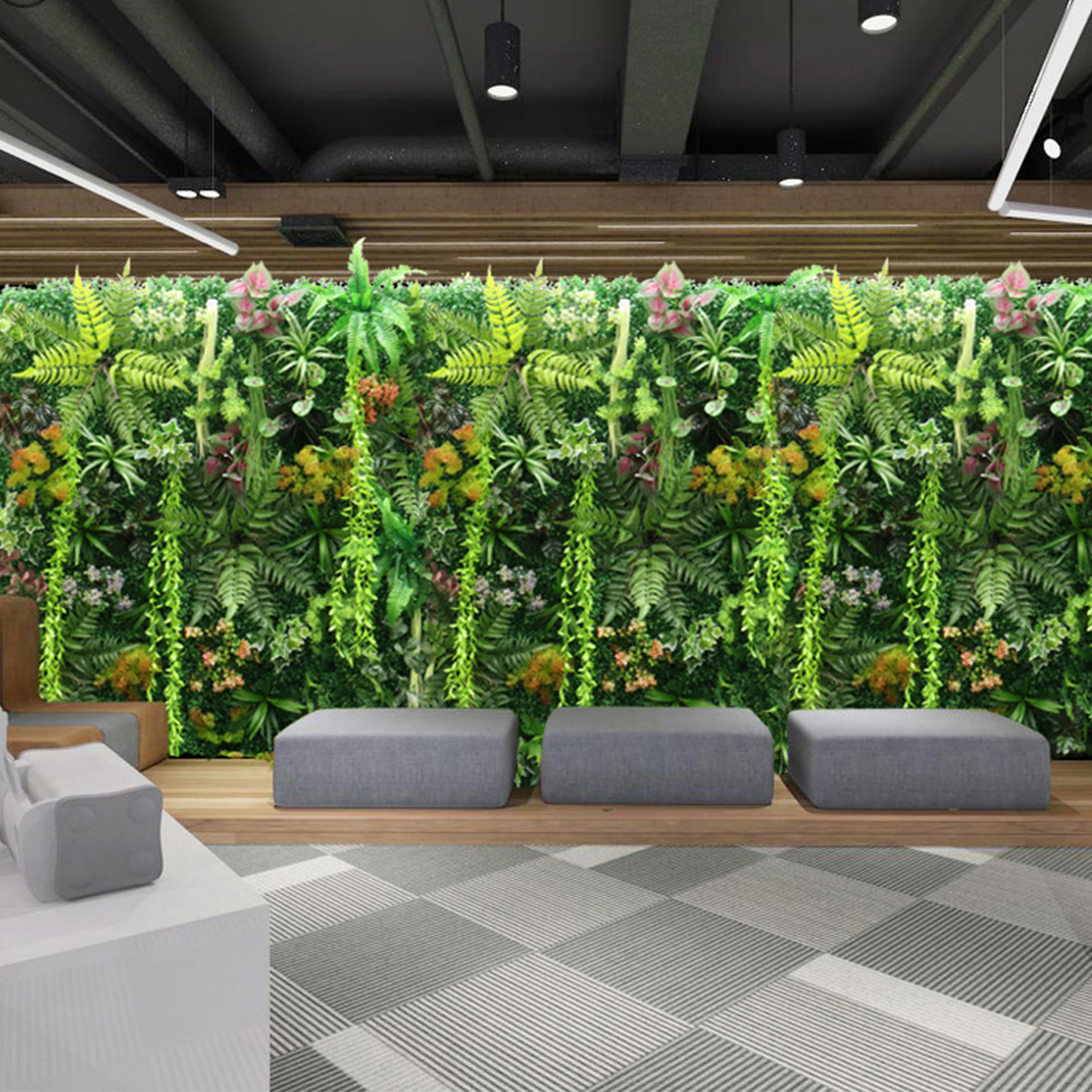 Artificial Plant Wall Plastic  - đánh giá và giá Flower Wall Panel