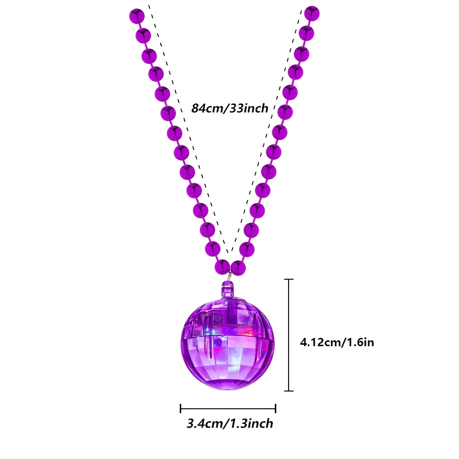 6Pcs LED Disco Ball Necklaces  - đánh giá và giá Cotton Candy Cone