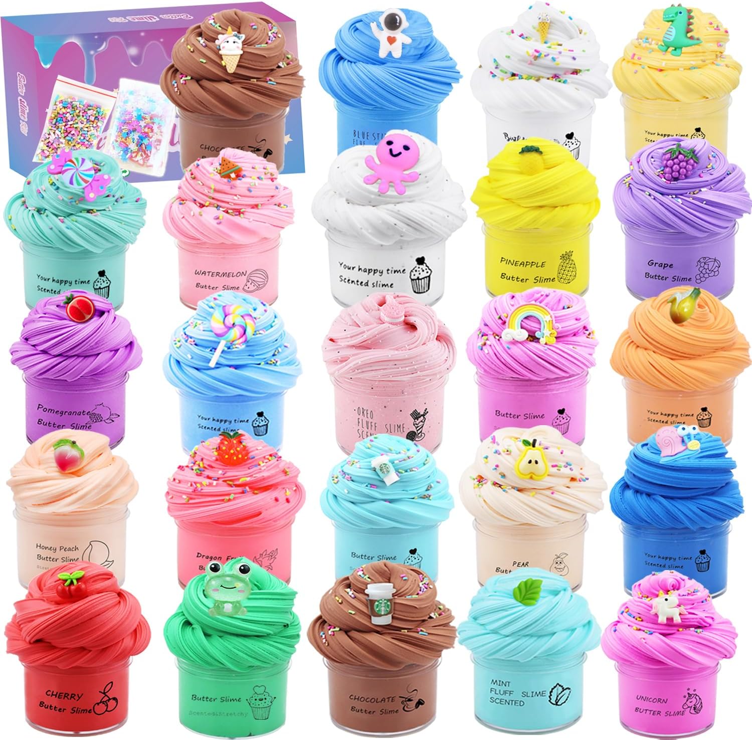 24 Pack Butter Slime Kit, Part - đánh giá và giá Party Favor Bag