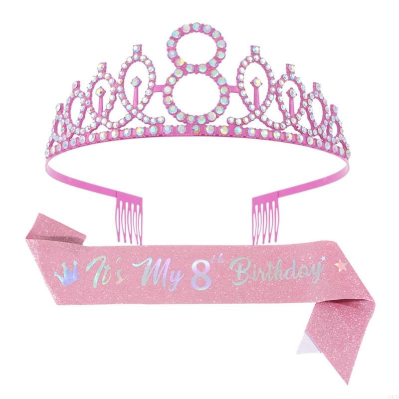 Glittering Pink Birthday Tiara - đánh giá và giá Birthday Sash Glitter