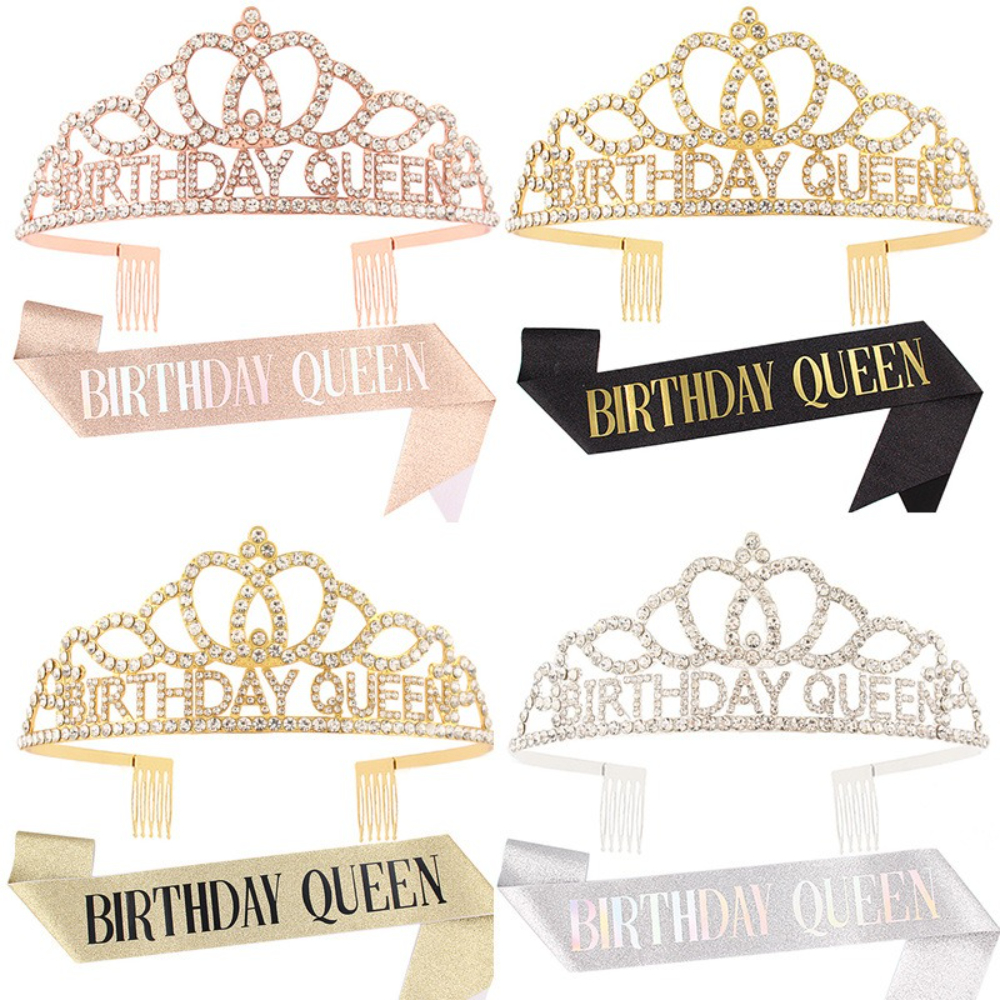 Rose Gold Glitter Birthday Que - đánh giá và giá Birthday Sash Glitter