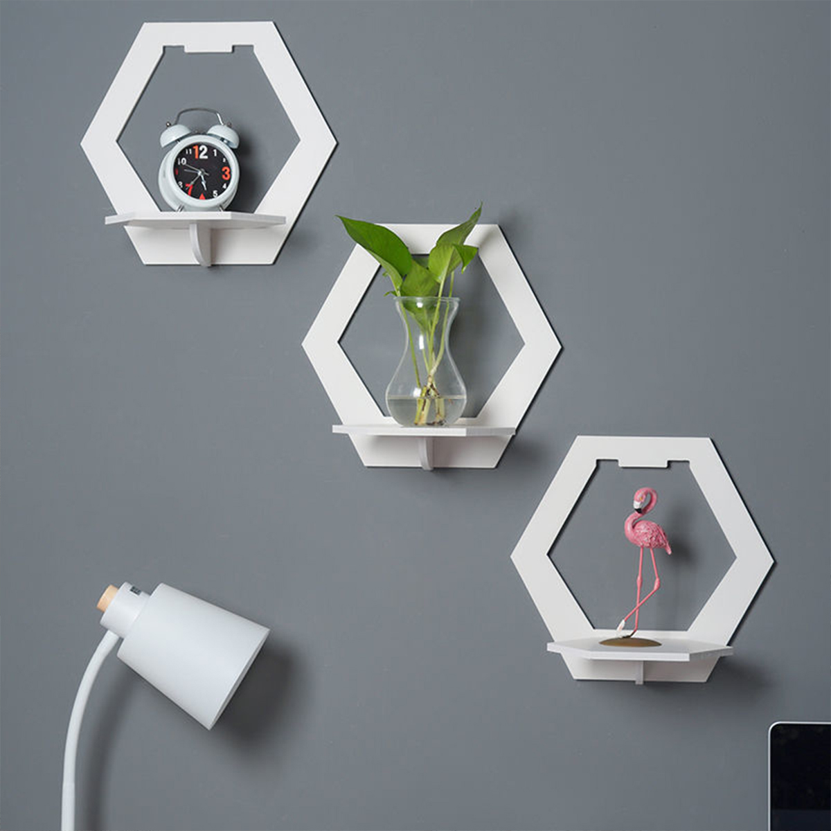 3Pcs Wall Organizer Wall Shelf - đánh giá và giá Flower Wall Panel