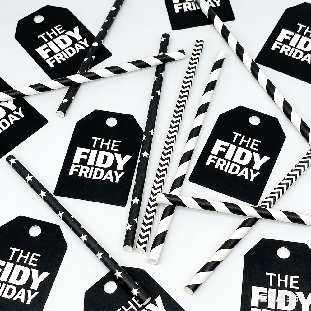 100pcs of disposable black mix - đánh giá và giá Paper Straw Color