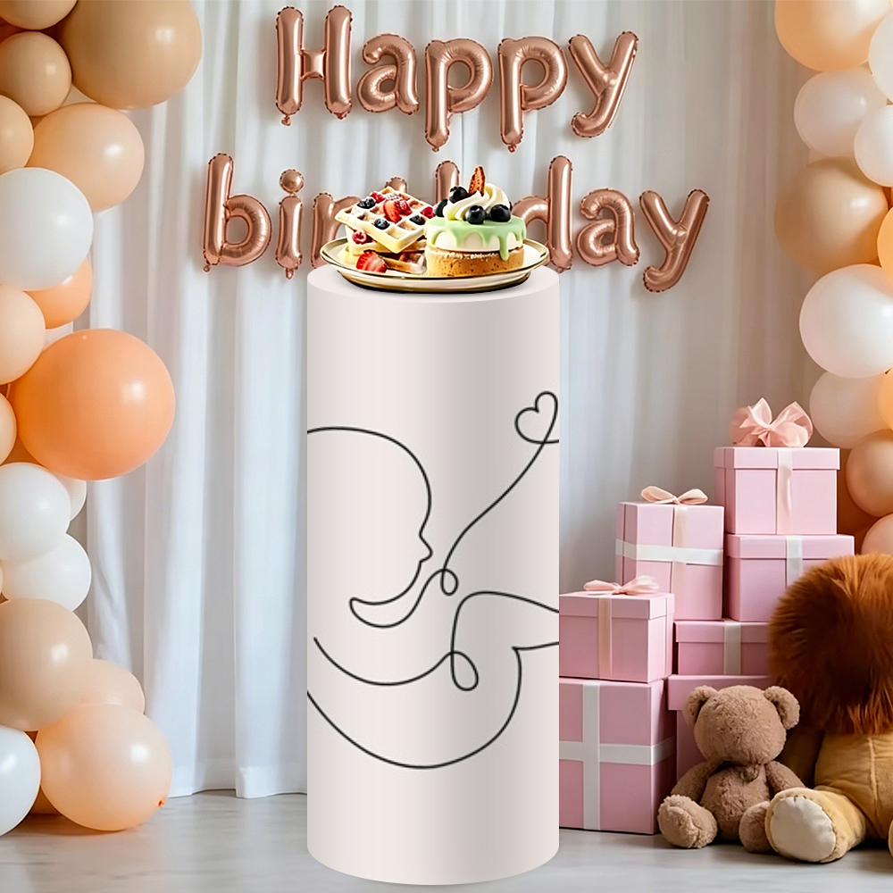 Yeele 3PCS Baby Silhouette Cyl - đánh giá và giá Dessert Table Backdrop