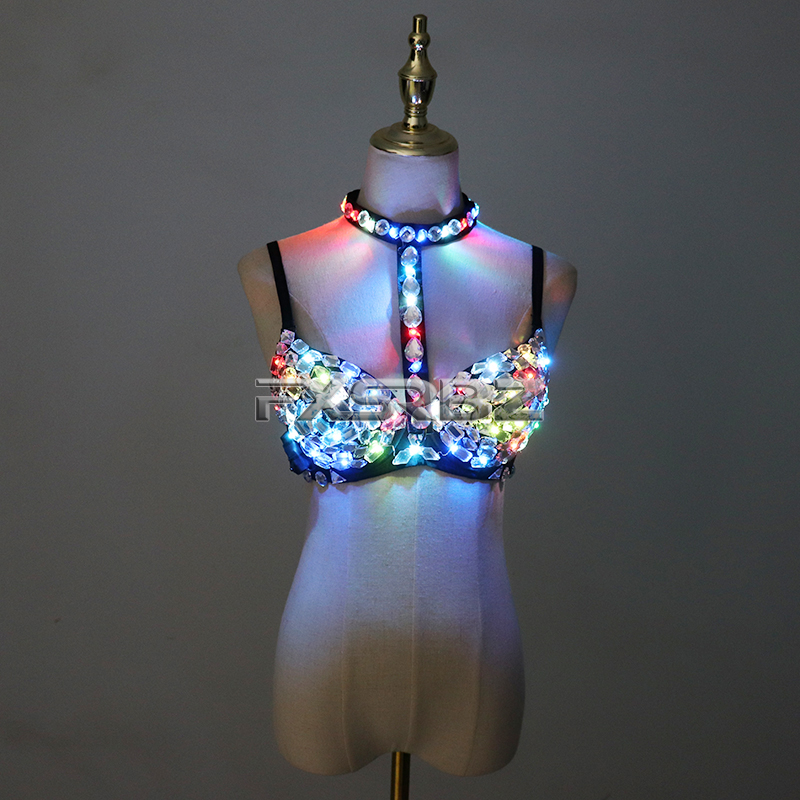 Nightclub Ds Sexy LED Bra Colo - đánh giá và giá Event Party Dj