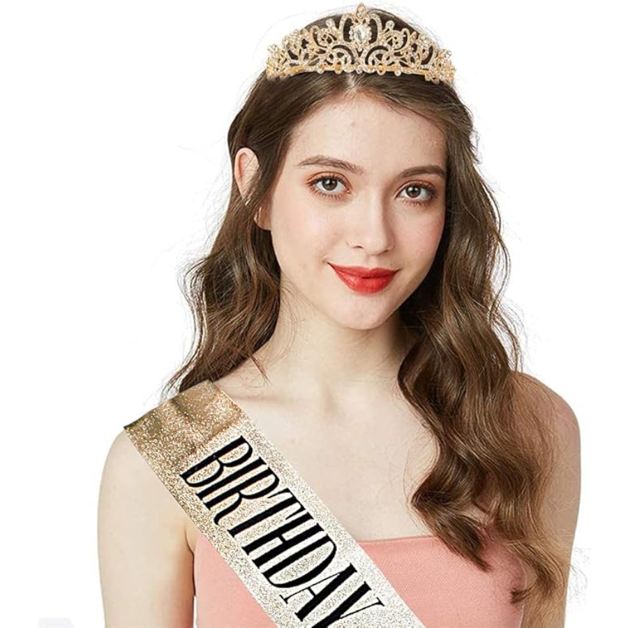 Birthday Queen Sash & Rhinesto - đánh giá và giá Birthday Sash Glitter