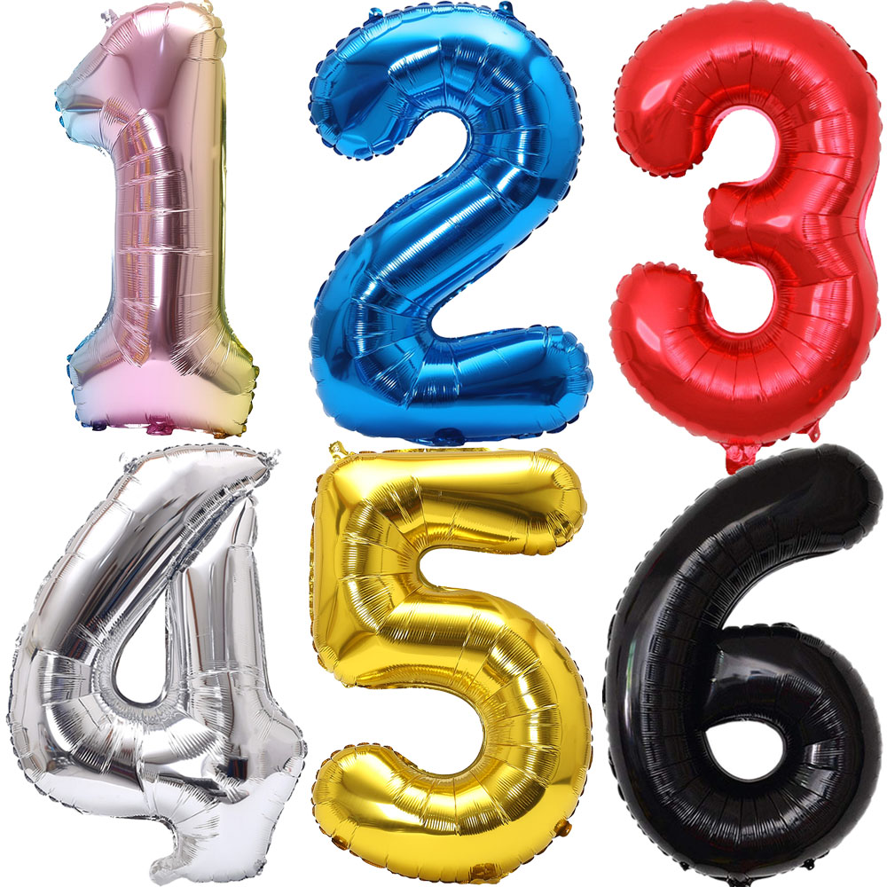 32inch Rainbow Gradient Number - đánh giá và giá Balloon Pump Hand