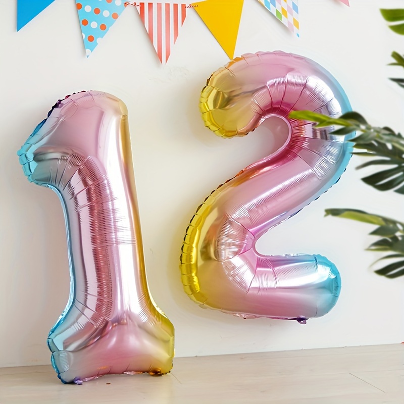 32inch Rainbow Gradient Number - đánh giá và giá Balloon Pump Hand