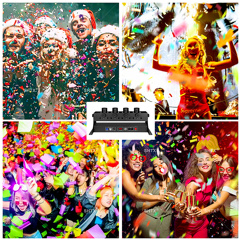 SHTX 4-Tube Confetti Launcher, - đánh giá và giá Confetti Cannon Tube