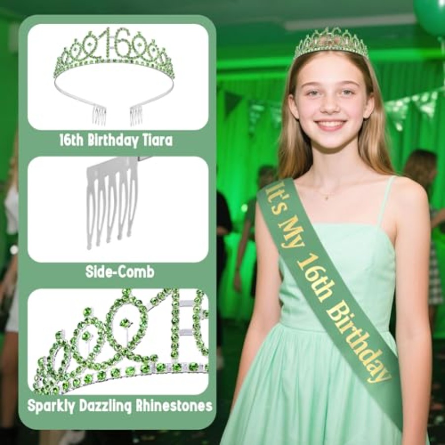 Birthday Decorations for Girls - đánh giá và giá Birthday Sash Glitter