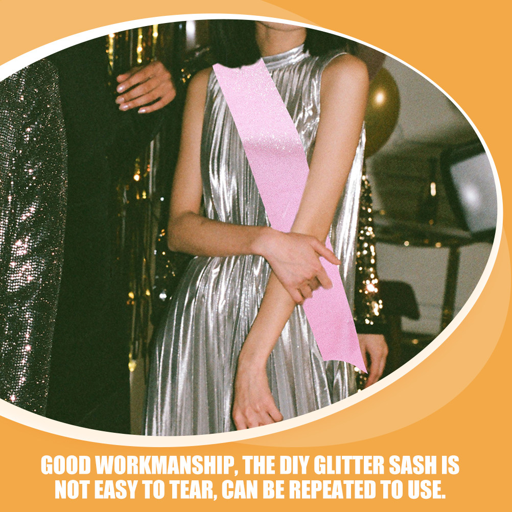 3Pcs Blank Glitter Shoulder Sa - đánh giá và giá Birthday Sash Glitter