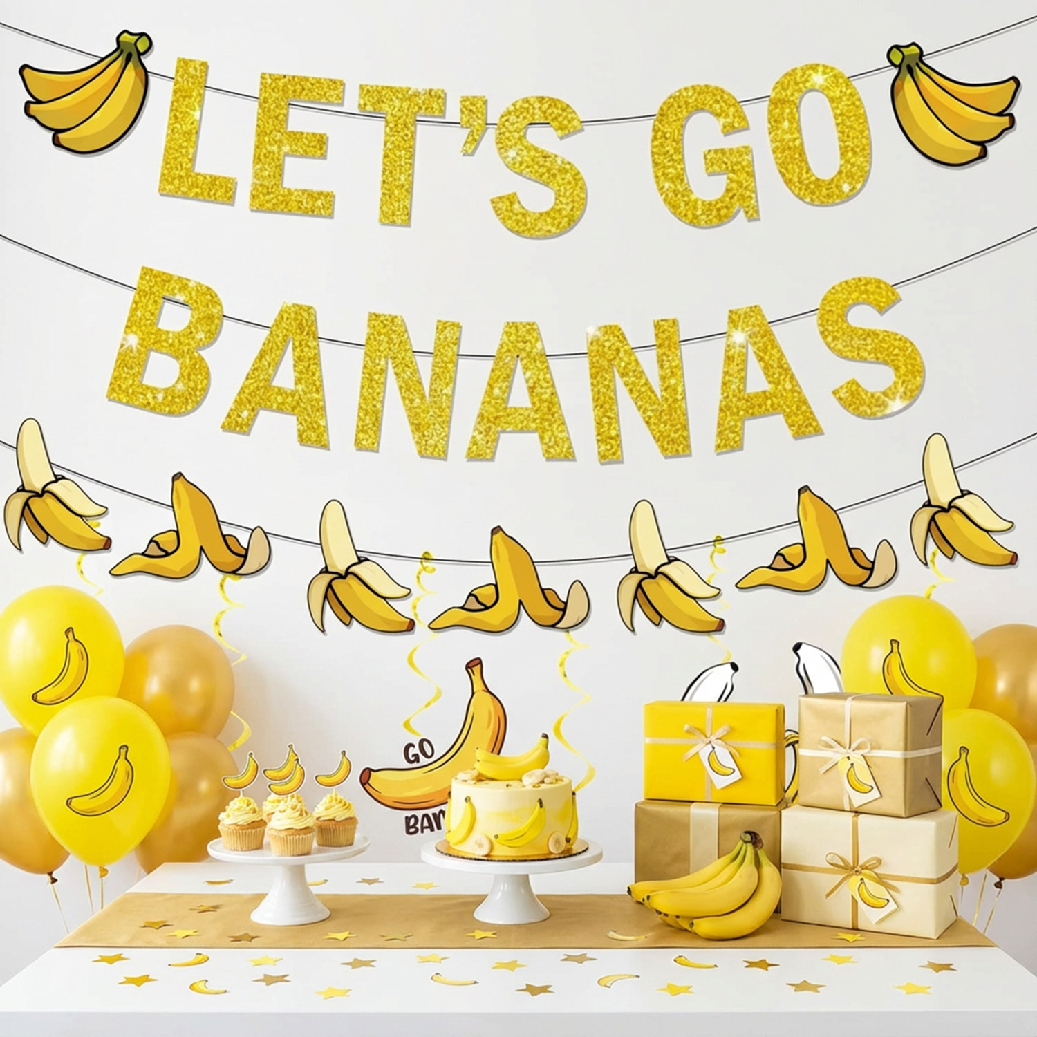 Yellow Bananas Birthday Banner - đánh giá và giá Let'S Party Event Supply