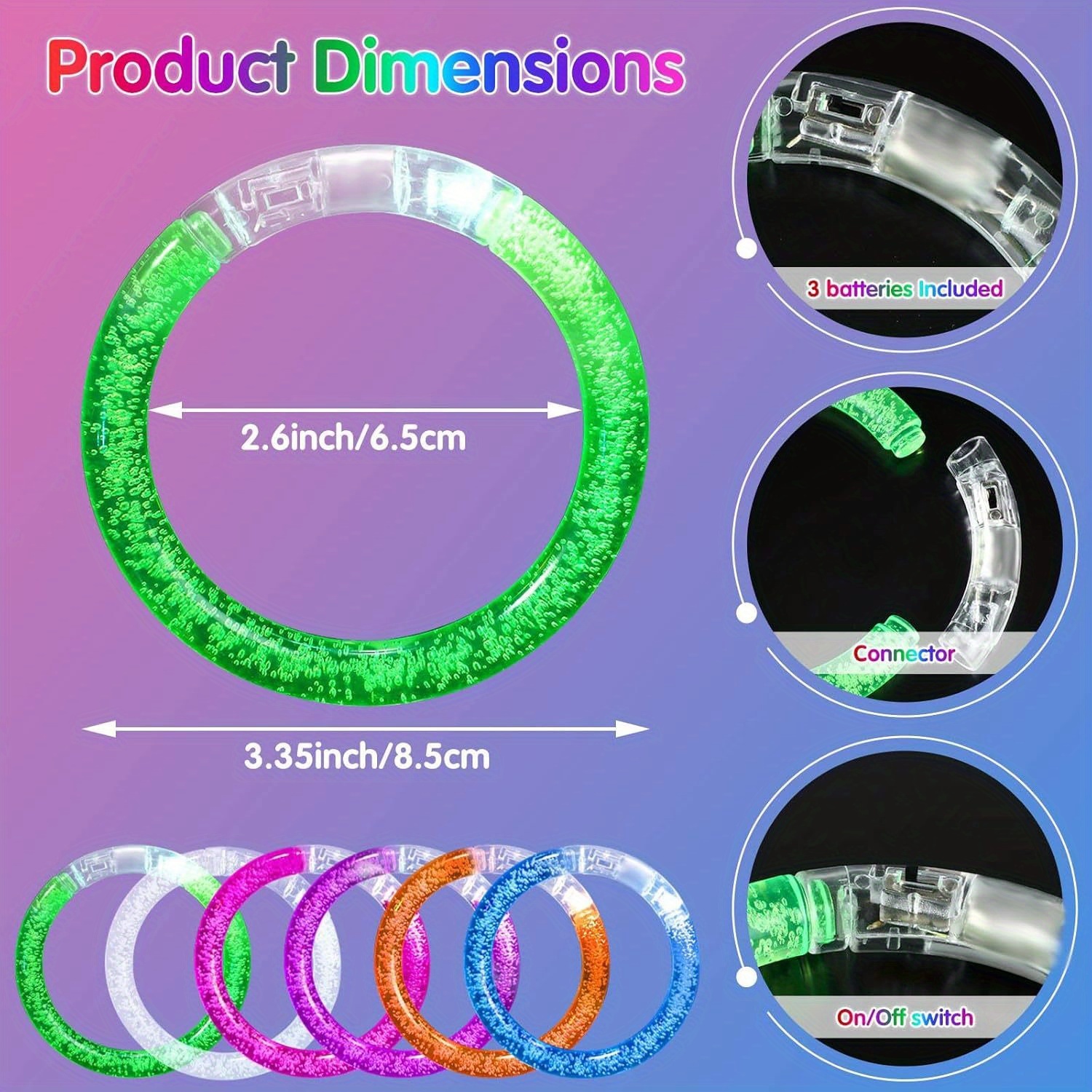 Glow-Up Party Bracelets Pack – - đánh giá và giá Event & Party Supply