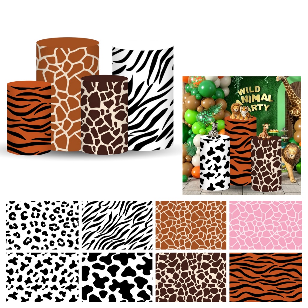 Safari Cylinder Pedestal Stand - đánh giá và giá Dessert Table Backdrop