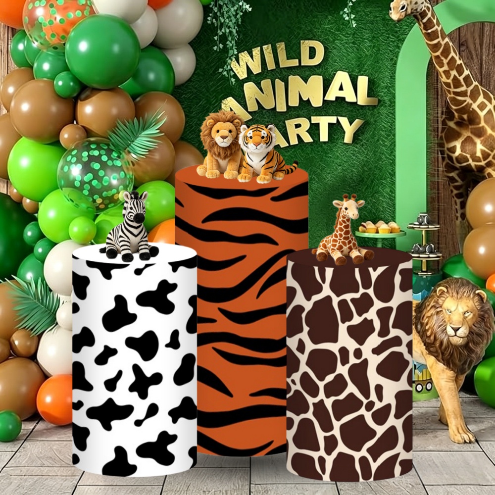Safari Cylinder Pedestal Stand - đánh giá và giá Dessert Table Backdrop