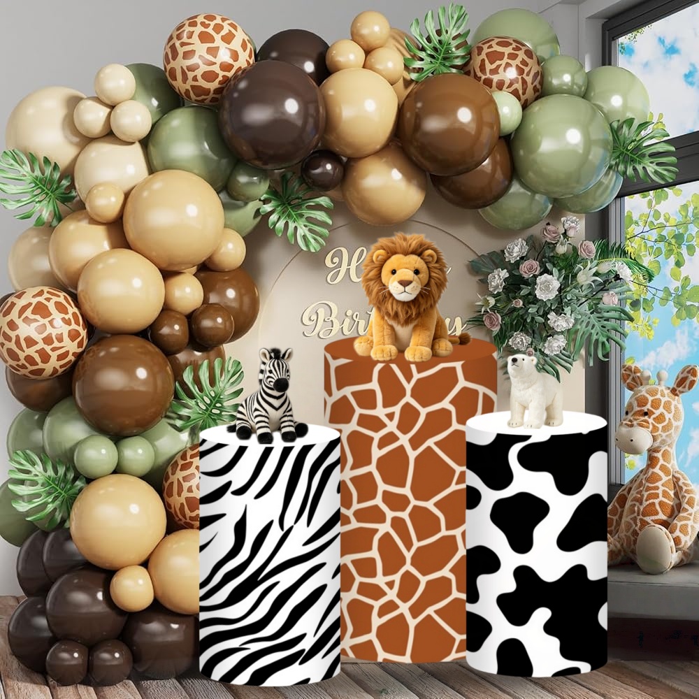 Safari Cylinder Pedestal Stand - đánh giá và giá Dessert Table Backdrop