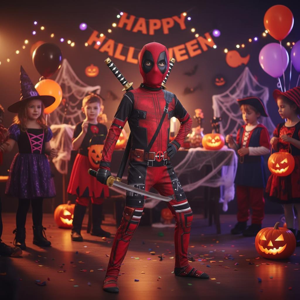 3-12Y Kids Deadpool Costume wi - đánh giá và giá Party Favor Bag