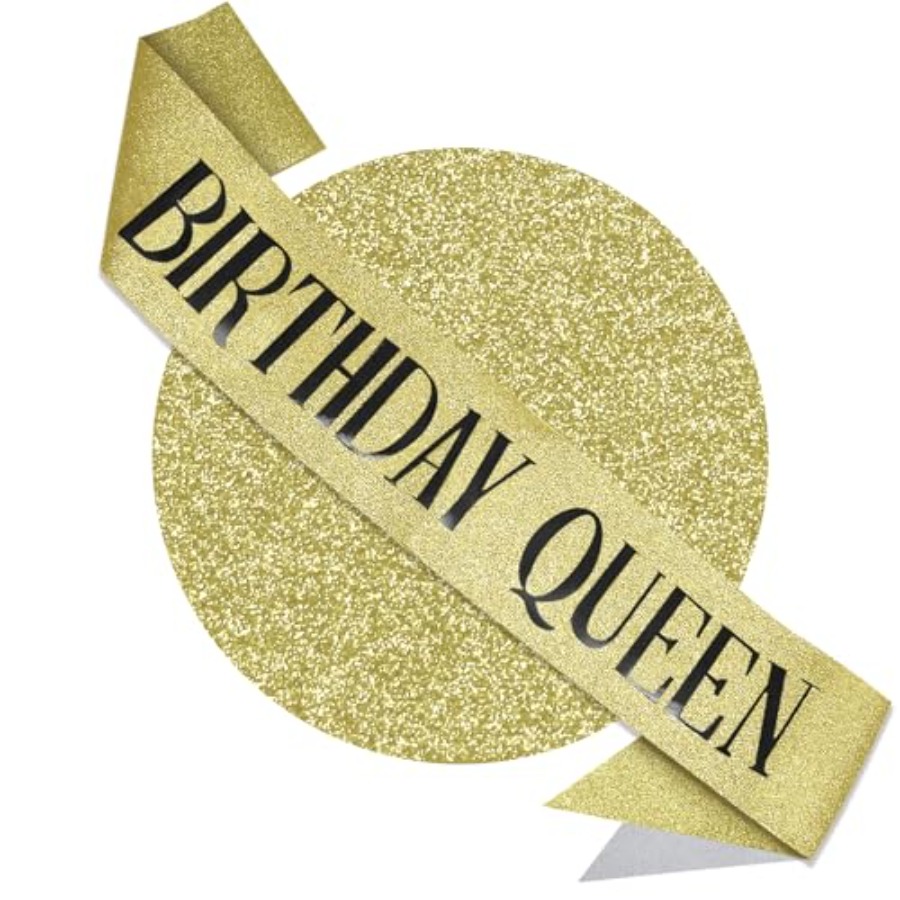 Birthday Queen Sash Glitter Go - đánh giá và giá Birthday Sash Glitter