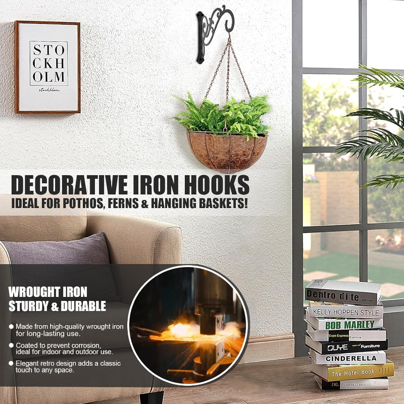 1PC Wall Mounted Bracket Iron  - đánh giá và giá Flower Wall Panel