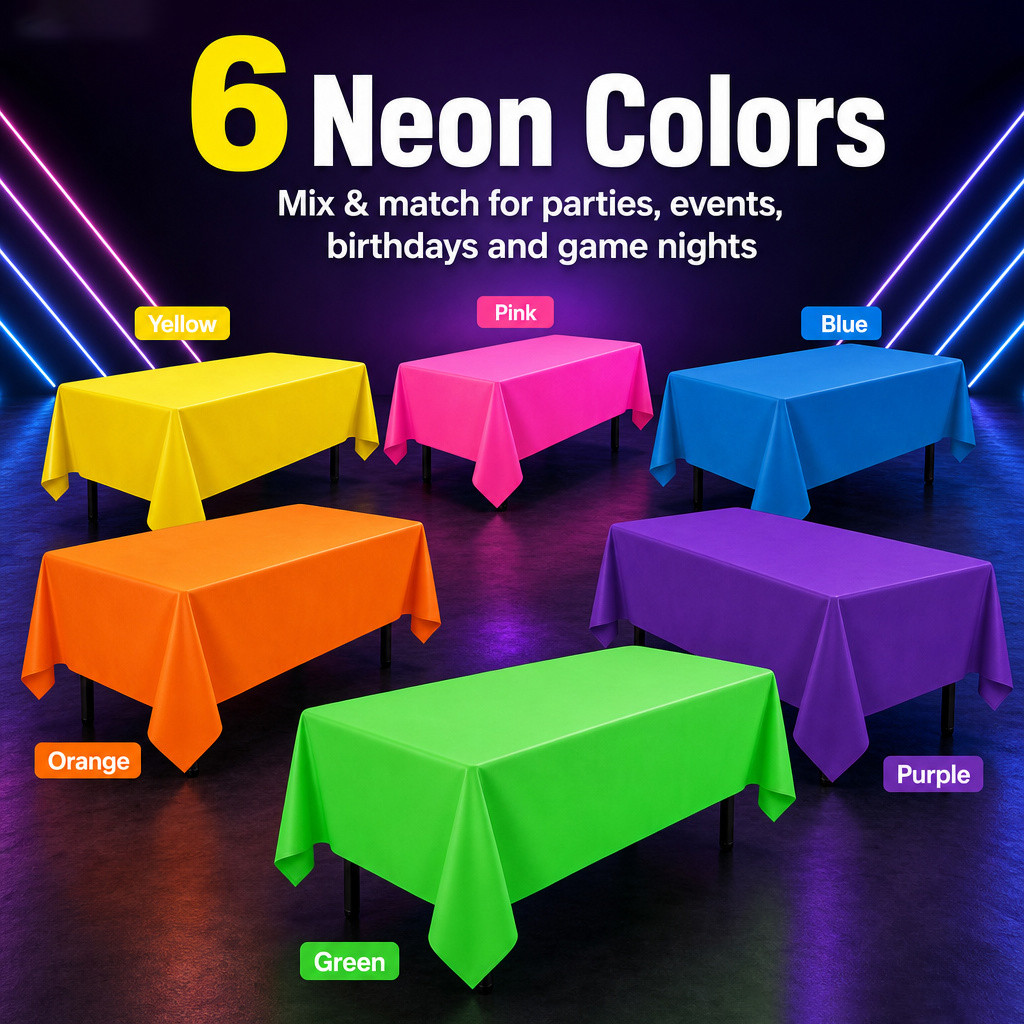 Thickened Macaron Fluorescent  - đánh giá và giá Table Cloth Disposable