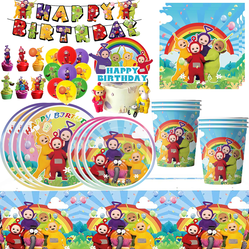 Teletubbies Birthday Party Dec - đánh giá và giá Table Cloth Disposable