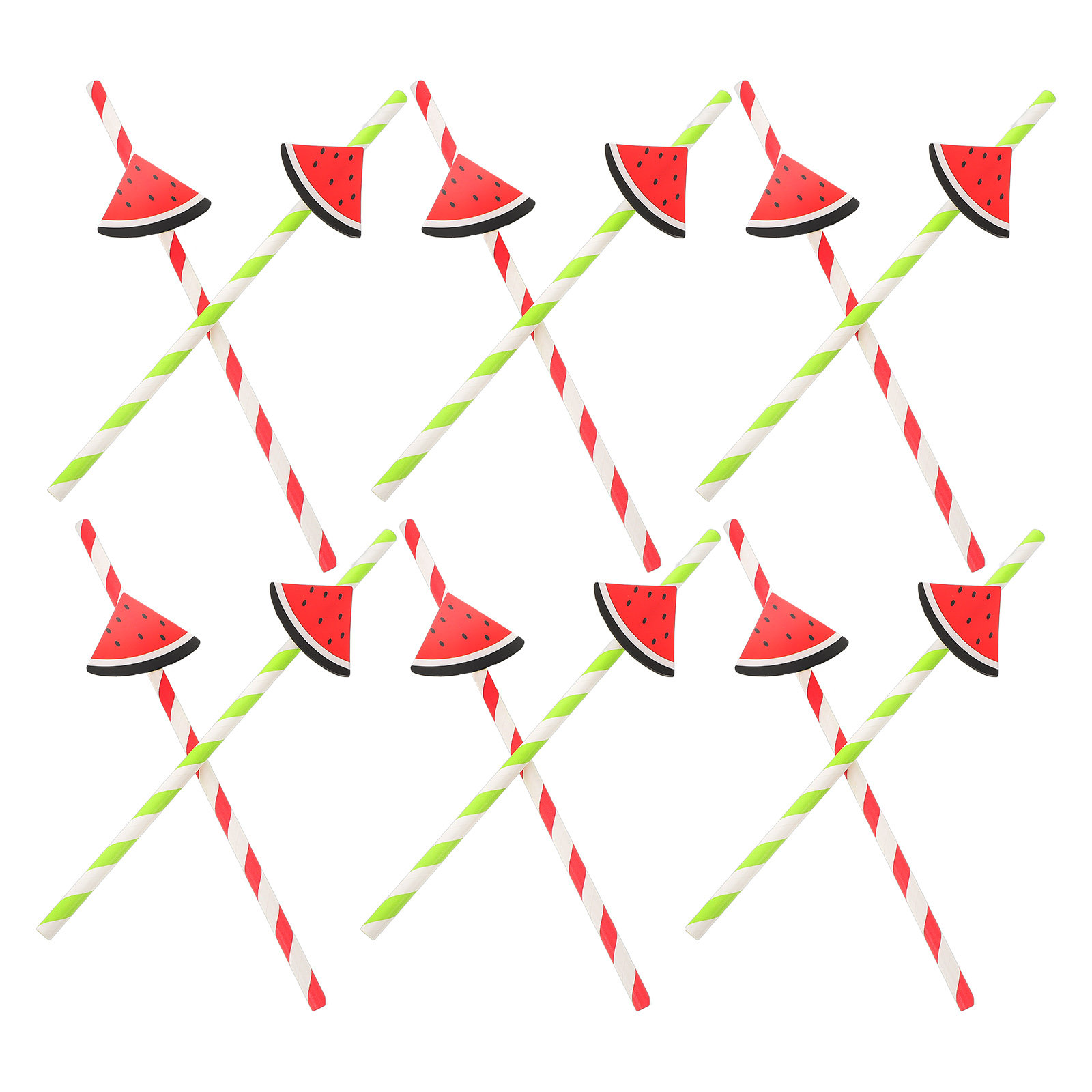40Pcs Watermelon Disposable Pa - đánh giá và giá Paper Straw Color