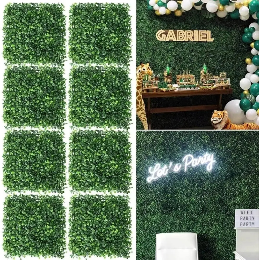 10 Pcs 25 CM Artificial Eucaly - đánh giá và giá Flower Wall Panel