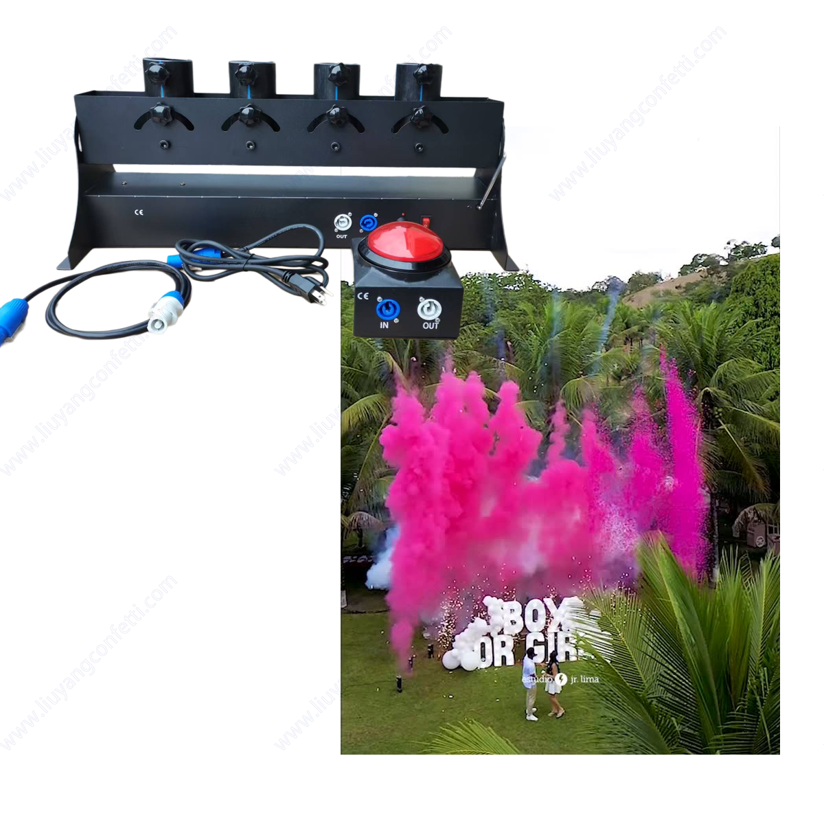 Electronic Spray Confetti Powd - đánh giá và giá Confetti Cannon Tube