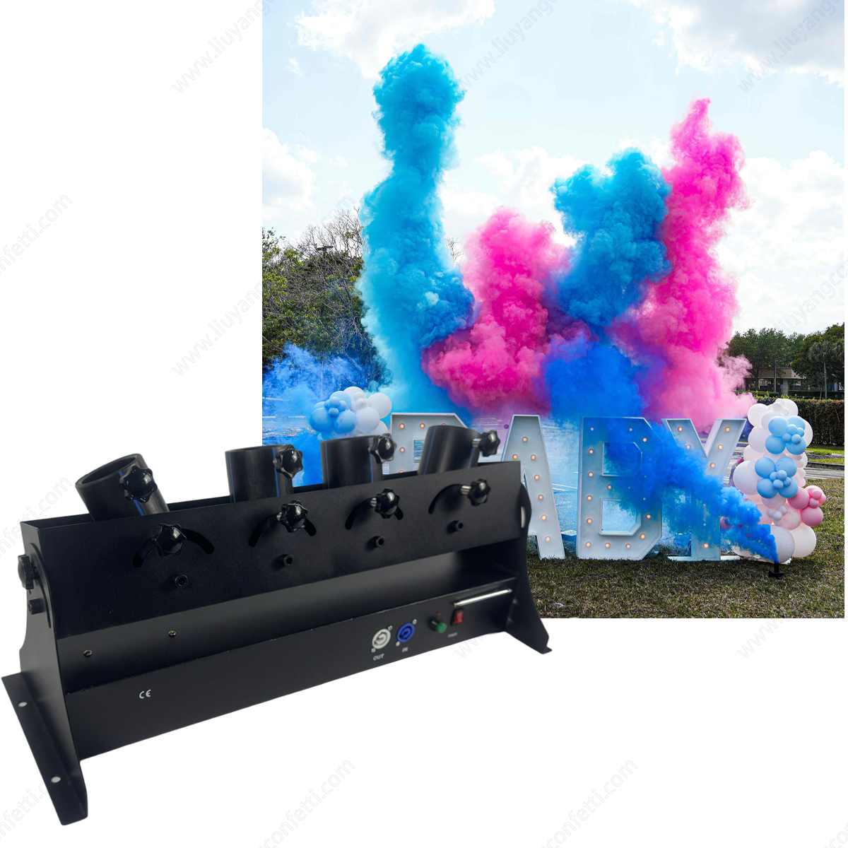 Electronic Spray Confetti Powd - đánh giá và giá Confetti Cannon Tube