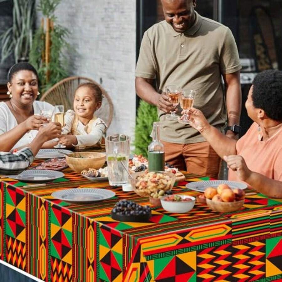 3 Packs African Print Disposab - đánh giá và giá Table Cloth Disposable
