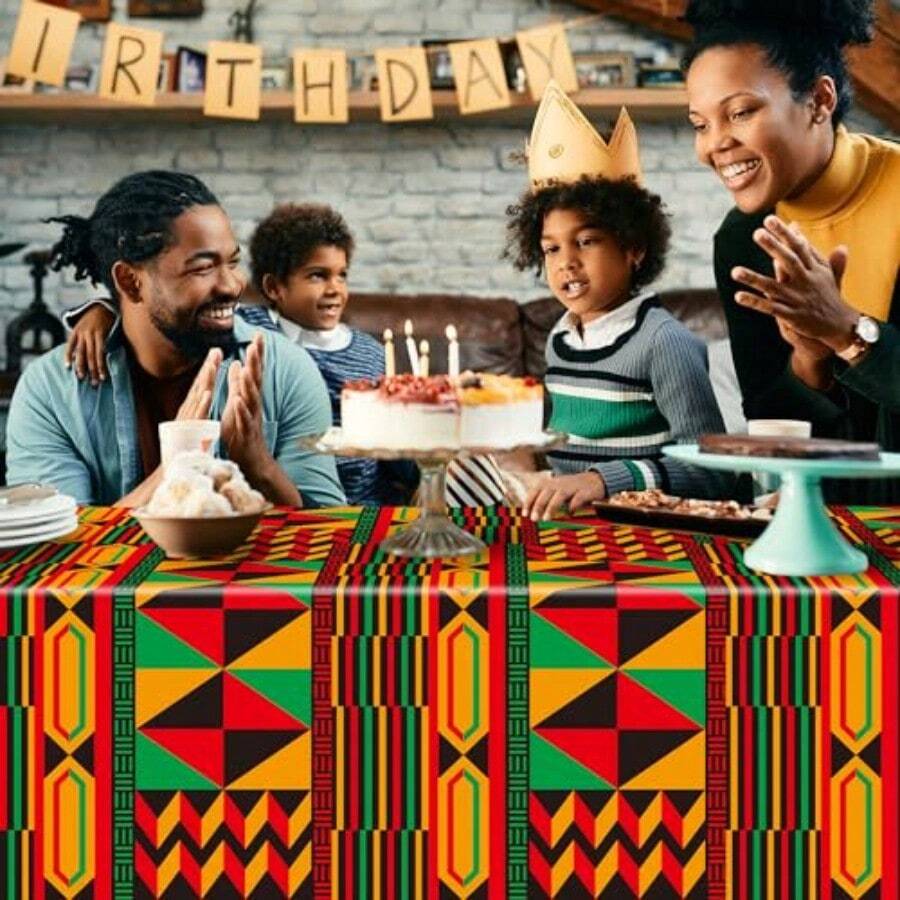 3 Packs African Print Disposab - đánh giá và giá Table Cloth Disposable