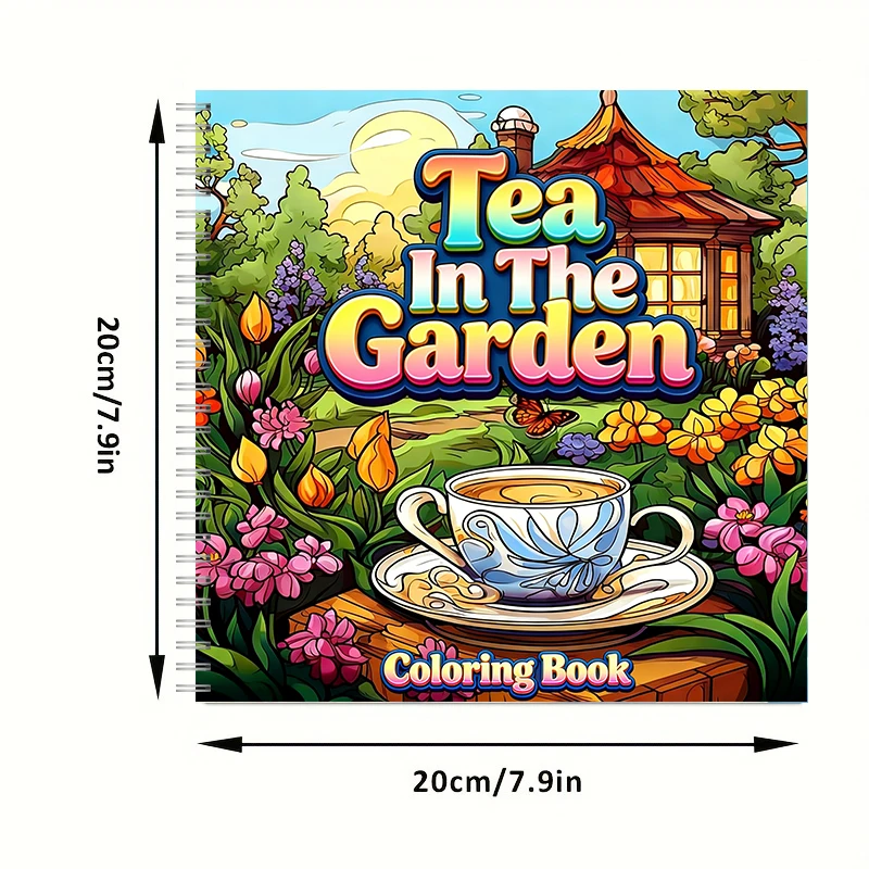 Tea In The Gardens Coloring Bo - đánh giá và giá Event Supplies